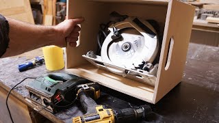 Plywood storage box  (using common tools)