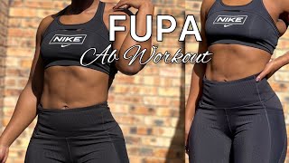 FUPA AB WORKOUT || 6 pack abs in 9min || home workout