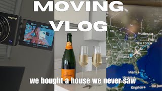 MOVING VLOG | WE BOUGHT A HOUSE WE NEVER SAW IN PERSON,HOME DECOR,BUILDING MY BEAUTY ROOM, EMOTIONAL