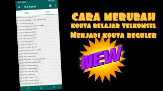 Cara merubah kouta belajar telkomsel menjadi kouta reguler terbaru dan termudah