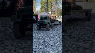 Epic custom Axial SCX6 and trailer hauling a BUNCH of SCX24’s at Axialfest West 2024 #axialscx6