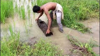 Net Fishing at pailin Province - Khmer Cast Net Fishing -Cambodia Traditional Fishing ( Part 92)