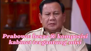 Prabowo: Jumlah Menteri bertambah