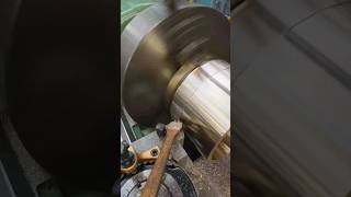 machining large Bronze bearings on Cazeneuve HB725 #machinist #asmr #machineshop #machine #drejebænk