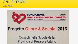 Progetto Cuore & Scuola - Pesaro Urbino 2016