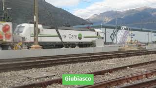 VECTRON 193 REM bianca di railCare circola in Ticino. railCare in Tessin.