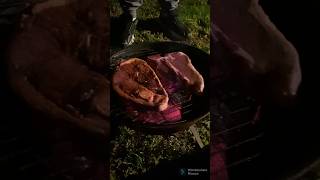 SHRIMP CHOPS AN STEAK ON WEBBER #shorts #ytshorts #trending #viral #youtube #tiktok #tiktok