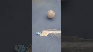 20 Pound Rubber Band Ball Vs. Can Of Soda