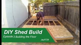 DIY shed build Ep3 Building the Floor