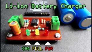 3.7V Smart Li-ion Battery Charger Using LM358N