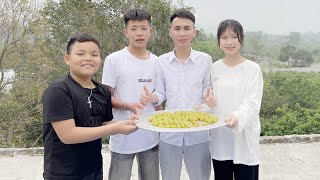 [ Video 4k ] Cùng Đứa Em Máy Nghiền Cắt Cơn Em Mận Sóc Muối Siêu Cay | Phương HB Vlogs