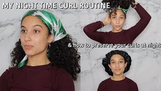 My Night Time Curly Hair Routine