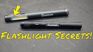 Harbor Freight Quantum 140 & 200 Rechargeable Pocket Pen Lights, one with UV!  EDC Flashlight!