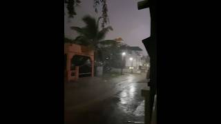 Late night heavy rain in Mysuru during monsoon season | caught a lightning btw