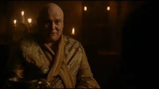 Lord Varys y Tyrion Lannister hablando acerca del poder.