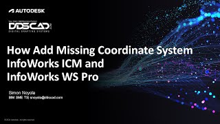 Infoworks ICM and WS PRO How Add Missing Coordinate System