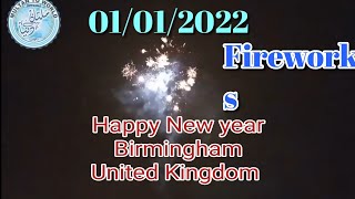 FIREWORKS BIRMINGHAM UK Happy New year 1 January 2022. نیا سَال