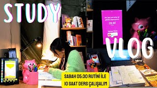 УЧЕБНЫЙ ВЛОГ — Пробуждение в 05:30, учеба 10 часов, ведение конспектов, продуктивность