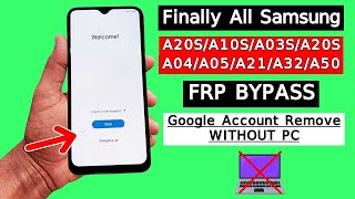 Finally All Samsung A20s/A02s/A10s/A03s/A04/A12 Frp Bypass Without PC | Google Account Bypass/Unlock