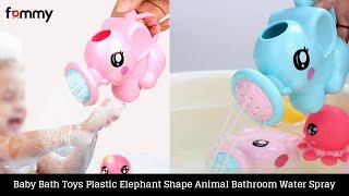 Baby Bath Toys Plastic Elephant Shape Animal Bathroom Water Spray | Fommy