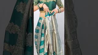 Easy organza saree draping steps|#saree_draping #fashion