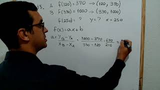 Questão 15 Matemática - Função Afim