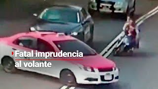 ¡Vaya accidente! Una imprudencia por ambos lados, que le cuesta la vida a una persona en la CDMX