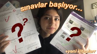 lgs ders çalışma günlüğüm #9 // sınavlar başlıyor?// yeni kitaplarr🙌🏻