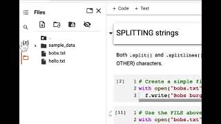 colab - variables explorer