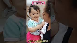 REBECA IUMI, bebê com 10 meses, prefere chamar o PAI! Gálatas 4:6 - ANDRÉ IUJI