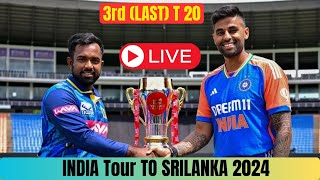 Live: INDIA  vs SRILANKA    || IND W VS SRL  W || 3rd t 20  Match  live ||  Live Score || Last t 20