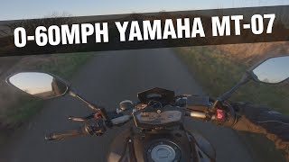 Yamaha MT-07 - 0-60mph - A2 Restricted (2021)