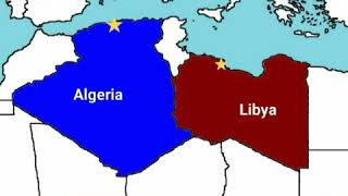 Algeria Vs Libya Scenario: Map Animation