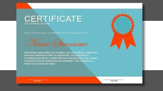 How to Make Simple Certificate in MS Word Part 10 #creative #design #art #tutorials #certificate