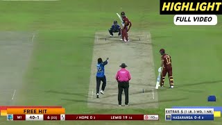 Sri Lanka vs West Indies 3rd ODI Full Match Highlight Video 2024 | Sl vs Wi Odi Highlight 2024