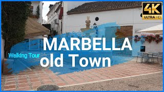 Marbella Old Town, Málaga, Costa del Sol - Spain [4K 60 fps] ✔✔ Walking Tour (Abril 2021)