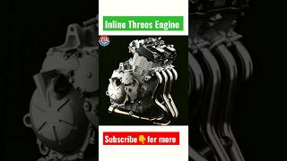 Inline Threes Engine ⚙️|Mechanical Engineering 👷‍♂️| #shorts #viral