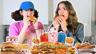 GUESS the FAST FOOD Challenge! |Annelise & Julia