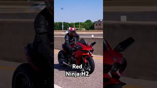 Red Kawasaki Ninja H2, Pass or Ride?