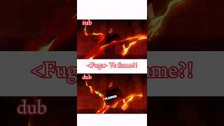 Jujutsu kaisen dub Vs sub sukuna flame arrow