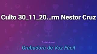 Culto,predica herm Nestor Cruz