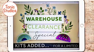 Tonic Studios Warehouse CLEARANCE SALE!