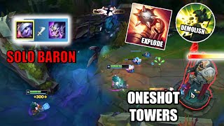 Tristana mid but with this Strategy you can ONESHOT TOWERS and SOLO BARON !! ( FULL CRIT TRISTANA )