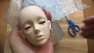 BJD Unboxing - blank Foveo Vincent floating head purchased second hand on Instagram