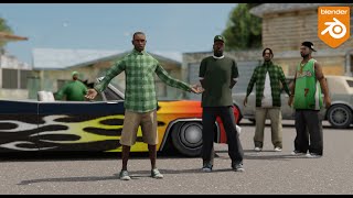 Remastering GTA San Andreas in Blender Part One | Blender 2.93