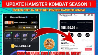 UPDATE TERBARU HAMSTER KOMBAT SEASON 1 | CARA MENCAIRKAN TOKEN DI HAMSTER KOMBAT LANGSUNG KE GOPAY