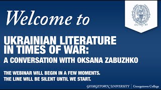 Ukrainian Literature in Times of War: A Conversation with Oksana Zabuzhko