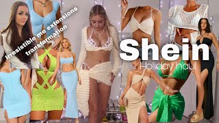 Shein holiday haul | irresistible me hair extension transformation ft Payton