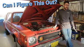 First Time Removing An Engine. Removing The Original 6 So We Can Fit A V8. 1976 AMC Gremlin