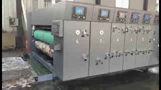 high speed multi color printer slotter for make the corrugated box